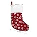 Unomor 6 Pack Super Large Christmas Stockings Socks with Snowflake Design for Xmas Holiday Fireplace Decorations 18-Inch Red