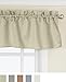 Lorraine Home Fashions Facets Room Darkening Blackout Tailored Valance, 57 by 12-Inch, Green
