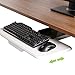 Eureka Ergonomic Adjustable Computer Keyboard & Mouse Platform Tray, Desk Mount Drawer Underdesk Shelf, White