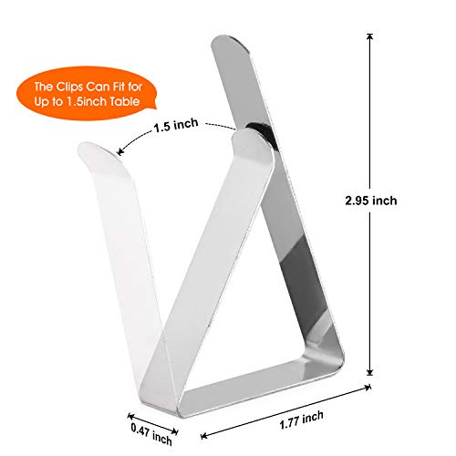1 Tablecloth+Outdoor+Stainless+Holders+Camping