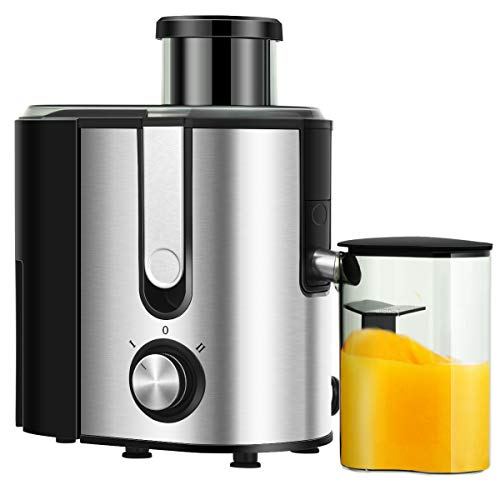 COSTWAY Juicer Machines with 2.5inch Wide Mouth, 400W Masticating