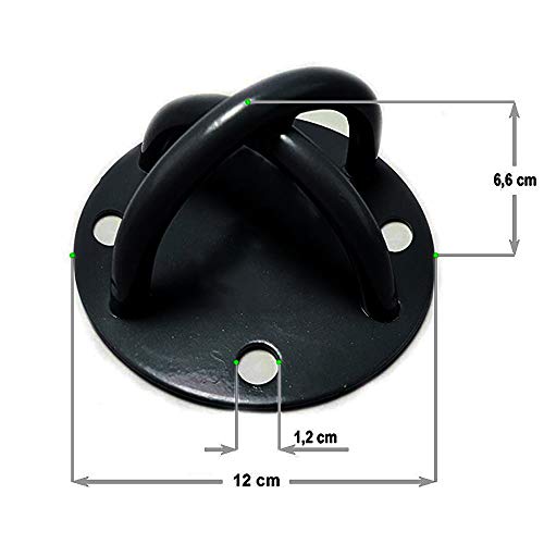 Deckenhaken Hängesessel, Boxsack Halterung, Aufhängung Hängesessel, Boxsack Halterung Wand, Deckenhaken Schwarz für… – Bild 4