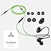 ROVKING Earbuds Headphones Over Ear Wired Sweatproof with Microphone, in Ear Stereo Bass Sport Earphones for Running Jogging Gym Workout for iPhone Android iPod Samsung, Black