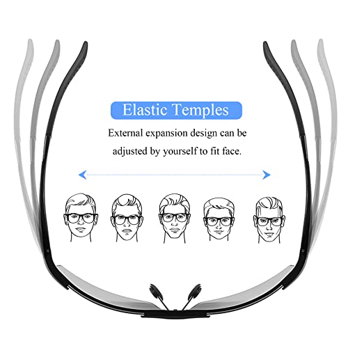 Yfdkeey Polarized Photochromic Sunglasses Mens Polarized Sunglasses Outdoor Anti-Glare Glasses Lightweight Sports Sunglasses