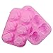 Silicone Bakeware 6 Different Bear Face Expression Shapes Cake Mold Cute Ice Cube Chocolate Cookie Fondant DIY Reusable BPA Free Cupcake Mould Baking Tray (Bear)