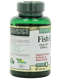 De la Naturaleza Bounty Aceite de Pescado Omega 3 Plus D3 1200 mg Vitamina D 1000 iu softgels...