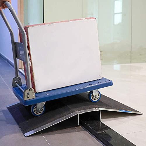 Ruedamann 15.5" L x 1" H Wheelchair Ramp,600lbs Capacity,Bridge
