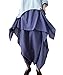 Yesno P05 Women Loose Baggy Harem Skirt Pants Culottes 100% Cotton Low Crotch Elastic Waist