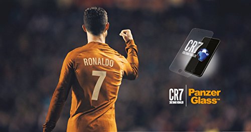 Officially Licensed Cristiano Ronaldo CR7 Silicone Case iPhone 6/6s/7/8 Black and Gold Engraved Autograph
