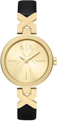 Montre Femme, Mouvement Quartz Deux Aiguilles et Boîtier 32 mm avec bracelet en acier inoxydable