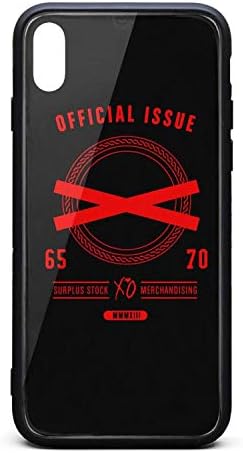 iPhone X/iPhone Xs Case The-Weeknd-xo-Logos-red- Shock Absorption Slim Soft TPU Protective for iPhone X/iPhone Xs