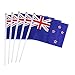 50 Pack Hand Held Small Mini Flag New Zealand Flag New Zealanders Flag Stick Flag Round Top National Country Flags,Party Decorations Supplies For Parades,World Cup,Sports Events,International Festival