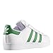 adidas Originals womens Superstar Sneaker, White/Green/Gold Metallic, 4 Big Kid US