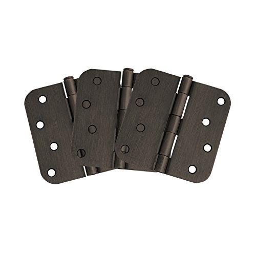 Design House 181610 3-Pack Hinge 4", Oil Rubbed Bronze