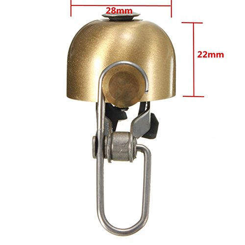 Vintage Bike Bell Cycling Horn For Mountain Bike Road Bike, Mini Retro Bicycle Ring Bell Bike Horn, Bell Ding Clear Loud, Easy To Install, Great Bike Accessories For Adults Girls Kids (copper) - Thumbnail 2