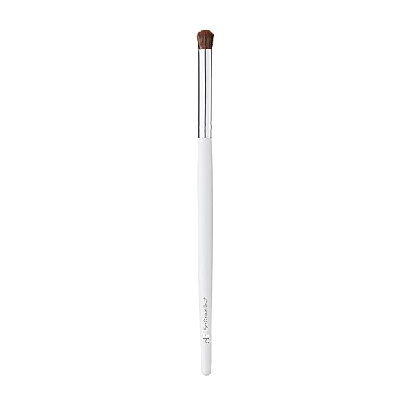 E.L.F. EYE CREASE BRUSH, DOMED BRISTLE BRUSH FOR CREATING BOLD EYE DEFINITION, BLENDS & CONTOURS, GREAT FOR SMUDGING SHADOW, VEGAN & CRUELTY-FREE