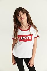 Levi's Girls Classic Batwing T-Shirt, White, M