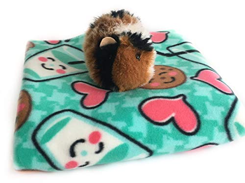 Fleece Cage Liner-Green milk and cookies 2x3 2x4 2x5 midwestern