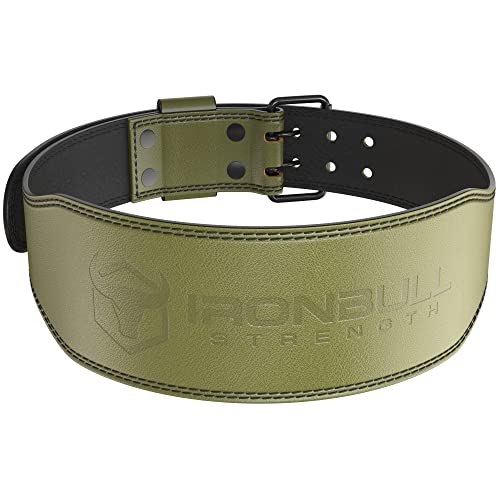 Iron Bull Strength 7mm Leather Weight Lifting Belt 4" Wide Tapered