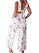 FANCYINN Floral Wide Leg Jumpsuits for Women Sleeveless Tie Back Casual Loose Rompers with Pockets S