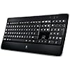 Logitech-K800-Illuminated-Wireless-Keyboard-Black-M330-Silent-Plus-Wireless-Mouse-24-GHz-with-USB-Nano-Receiver-1000-DPI-Optical-Tracking-3-Buttons-Black Logitech K800 Illuminated Wireless Keyboard, AZERTY French Layout