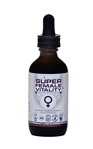 Super Female Vitality! 2 OZ BOTTLE. As Females Age, It's Common to Experience a Slow Down in Vitality, Energy, Drive, and Overall Wellness. Super Female VitalityTM Is Designed to Assist the Body in Order to Create Superior Vitality in Women.