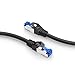 KabelDirekt Network Cable – Transmits Maximum Fiber-Optic Internet Speed – Network, Ethernet & LAN Cable – 3ft – Available in 1-100ft – for Gigabit Networks, Router/Modem, RJ45 (Black/Silver)
