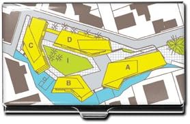 ACME Studios Site Plan Business Card Case by Hariri + Hariri (CHH01BC)