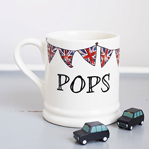 Sweet William Pops mug with Union Jack Bunting