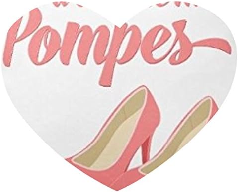 Beside My Shoes A Cote De Mes Pompes French &amp;Plyster / Heart-shaped Mousepad