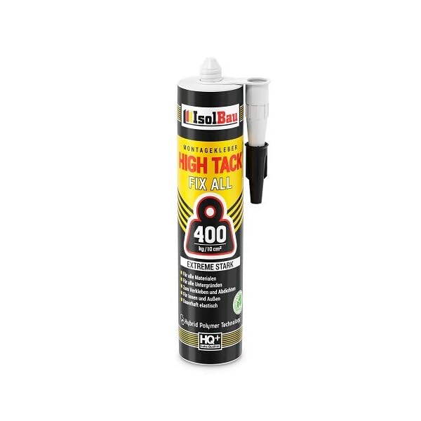 Isolbau Montagekleber High Tack - Extrem starker Hybrid MS Polymer Baukleber für Innen- & Außenbereich - 400 kg / 10 cm²… – Bild 3