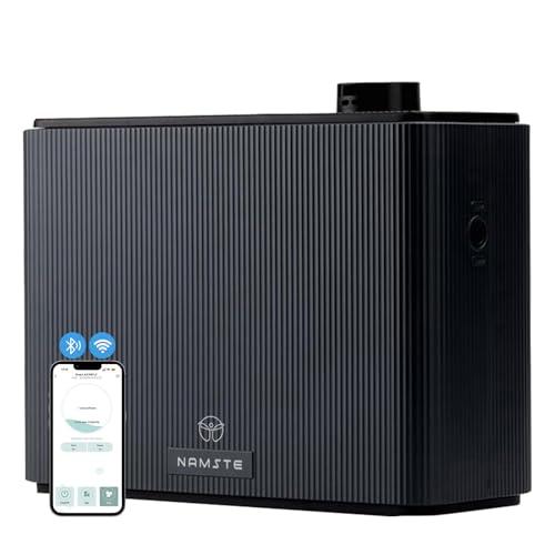 NAMSTE Grande Difusor de Aceites Esenciales Profesional 1000ml, Inteligente Difusor de Aceite Esencial sin Agua 12000 Pies, Difusor de Aceites Esenciales WiFi & Bluetooth & HVAC para Centro Comercial