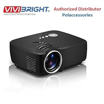 Vivibright GP70 LED Projector 1200 lumens (800*480 )Multimedia Beamer Mini Portable 1080p