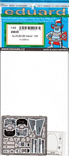 EDU49835 1:48 Eduard Color PE - Su-25UB/UBK Interior Detail Set (for use with the Smer model kit) [MODEL KIT ACCESSORY]