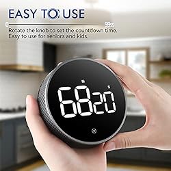 Digital Kitchen Timer, 3.8'' Large LED Display