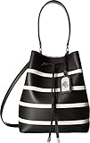 LAUREN Ralph Lauren Women's Dryden Debby Drawstring Black/Vanilla Stripe One Size
