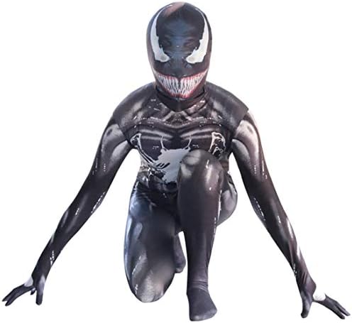 Venom Cosplay Symbiote Hero Zentai Bodysuit Costume Black
