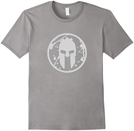 Men's Molon Labe shirt, Spartan Race shirt Medium Slate