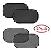 FIRSFOR Car Sun Shade(4 Pack)-2 Transparent and 2 Semi-Transparent 20''x12'' Sunshades for UV Rays Protection
