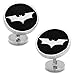 DC Comics Recessed Black Batman Dark Knight Cufflinks, Officially Licensed