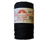 Catahoula 255 Manufacturing #60 Tarred Braided Nylon Twine (Bank Line) 500 lb Tensile Strength