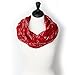 KNITPOPSHOP Music Note Infinity Loop Scarf for Women in the Summer (Blue)
