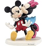 Precious Moments Disney Showcase Oh Gosh Mickey Mouse and Minnie Mouse Bisque Porcelain Figurine 182704