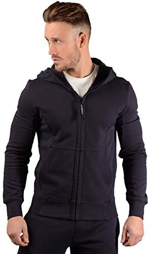 CP Company Mens 05MSS072A Lens Hoodie in Navy