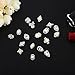 Bememo 36 Pieces 3D Nail Art Rhinestones Crystal Glass Metal Gem Stones Manicure Studs Nail Tips for Nail Art DIY (Style 1)