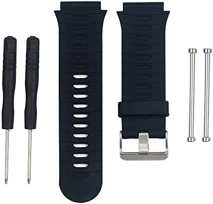 WEINISITEReplacement Band For Garmin Forerunner 920XT GPS Sports Watch Backup Band with Tool (Black)