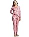 Leveret Women's Pajamas Fitted Christmas 2 Piece Pjs Set 100% Cotton (XS-XL)