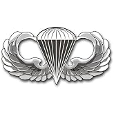 Military Vet Shop US Army Jump Wings Vinyl Transfer Window Bumper Sticker Decal 3.8"