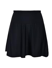 Falda larga de natación para dama, con protección UV 50+, cintura alta, para nadar, multiusos, para deporte, parte inferior de tankini