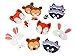 Animal Masks – 12-Pack Assorted Zoo Theme Woodland Party Supplies for Kids Birthday, Dress-Up Party Favors, DIY Photo-Booth Props